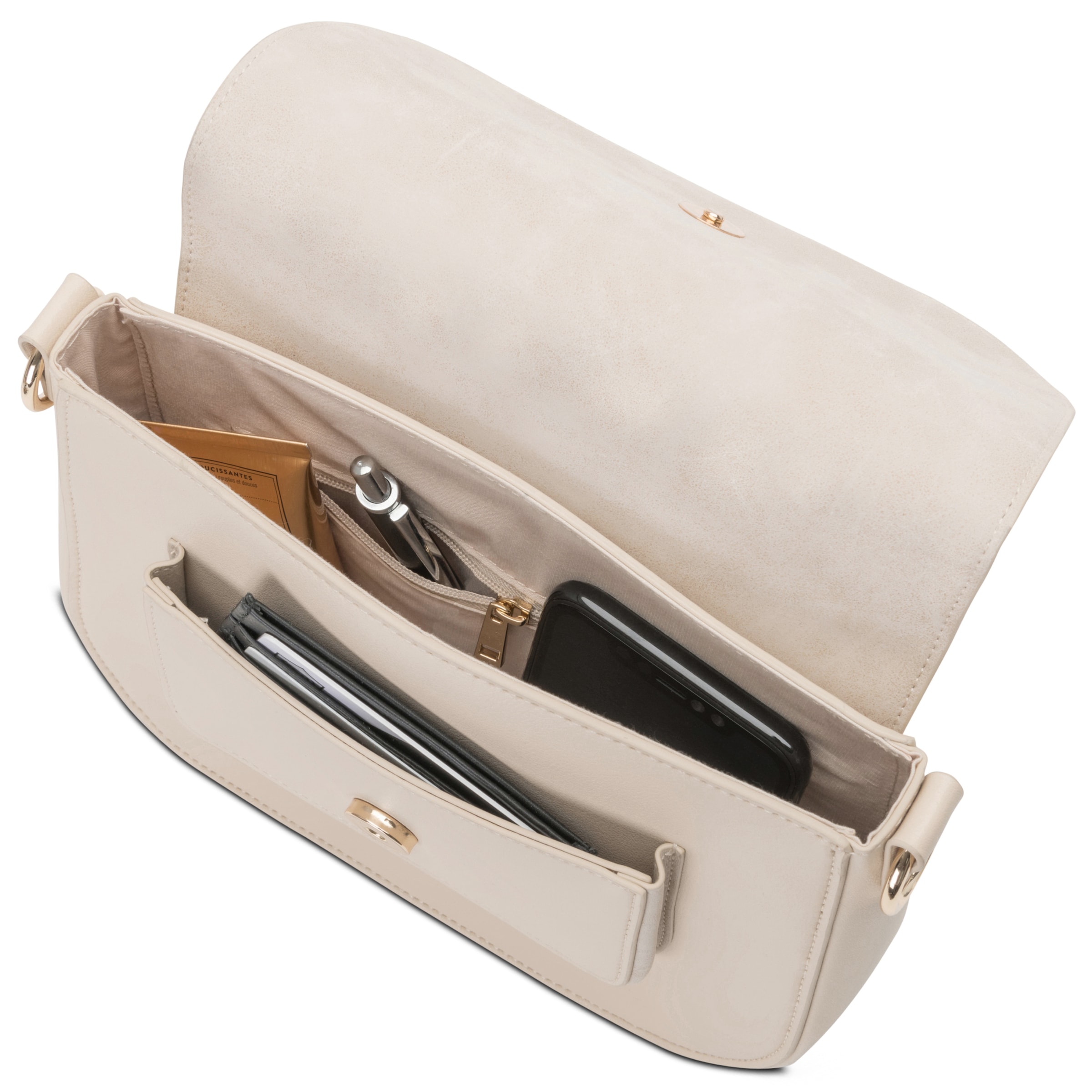 Expatrié Taška cez rameno 'Louise Medium' - Béžová