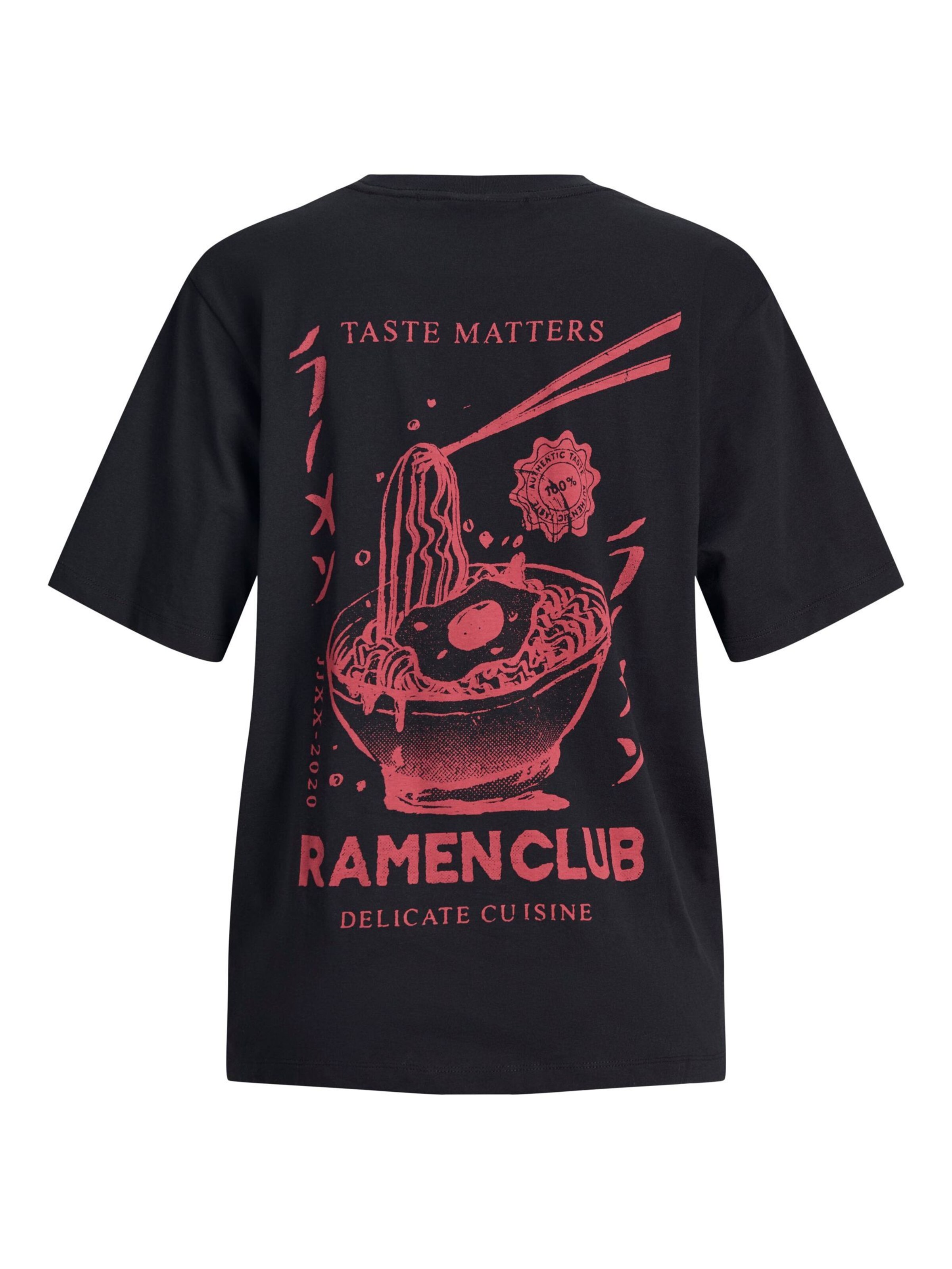 JJXX - Camiseta 'JXRamen' en negro