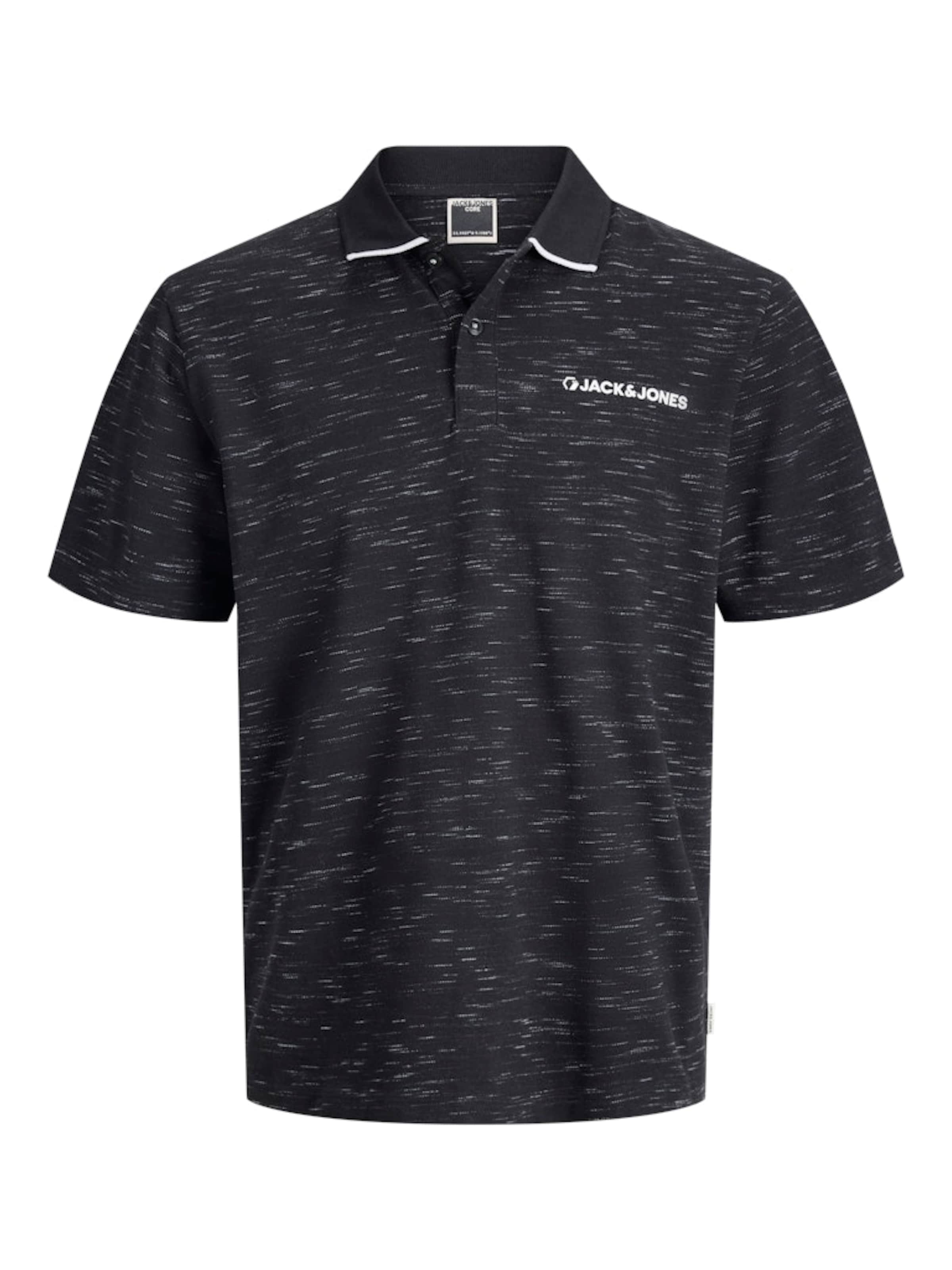 JACK & JONES Särk 'Logan', värv must: eest vaates