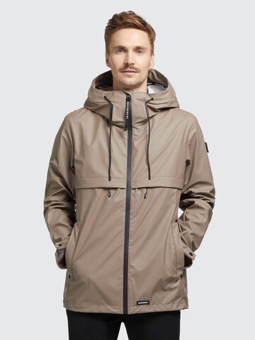 khujo Between-Season Jacket 'Loras' in Brown: front