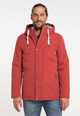 Schmuddelwedda Winterjacke in Rot: predná strana