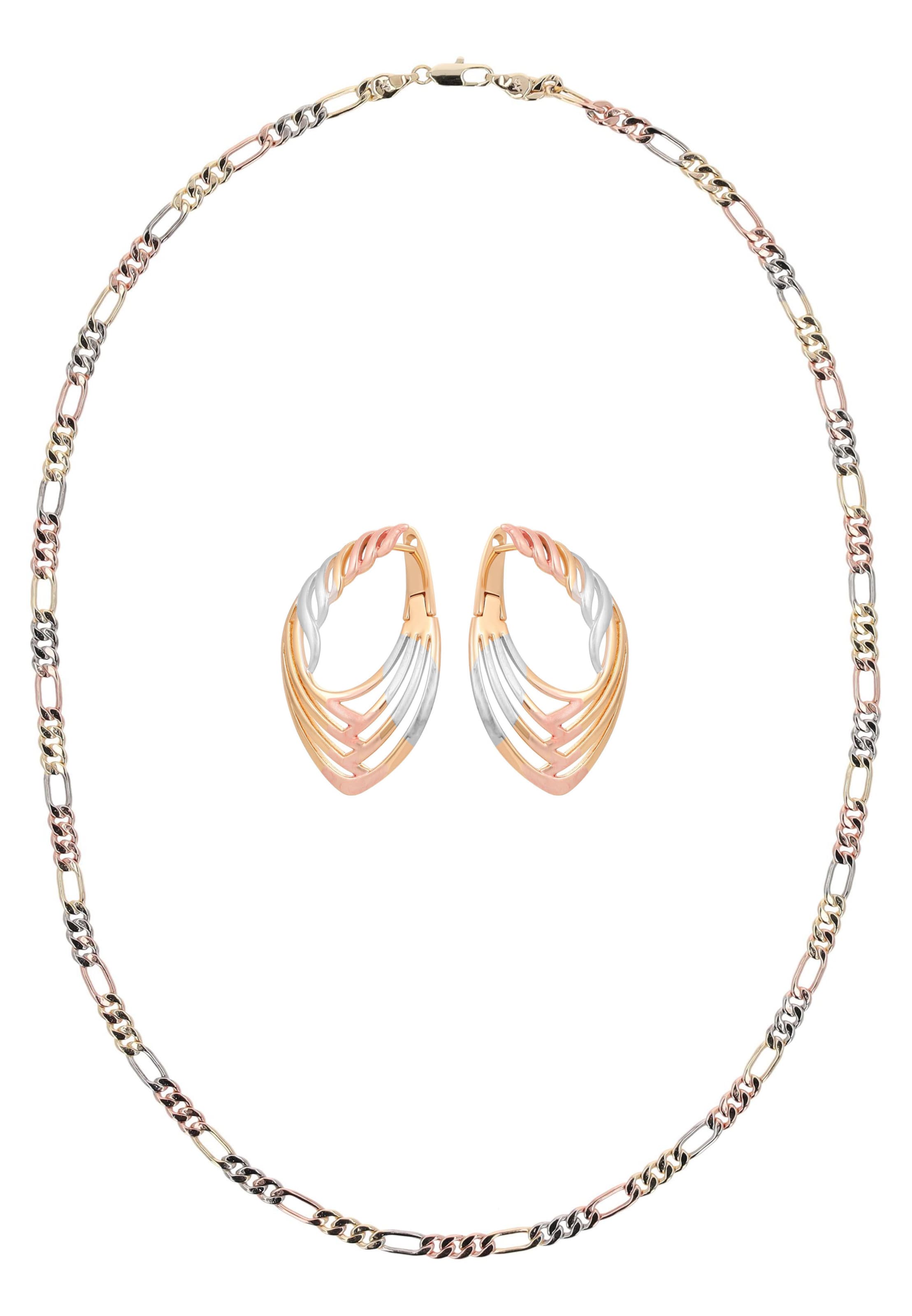 faina - Conjunto de joyería en oro: frente