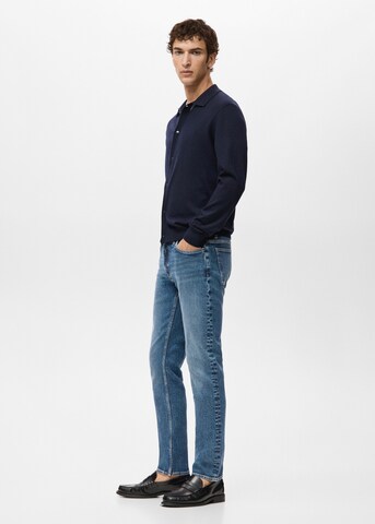 MANGO MAN Slim fit Jeans 'Jan' in Blue
