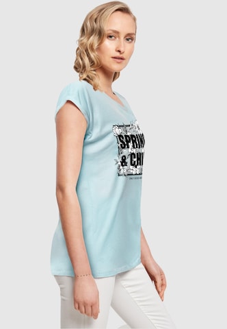 T-shirt 'Spring And Chill' Merchcode en bleu
