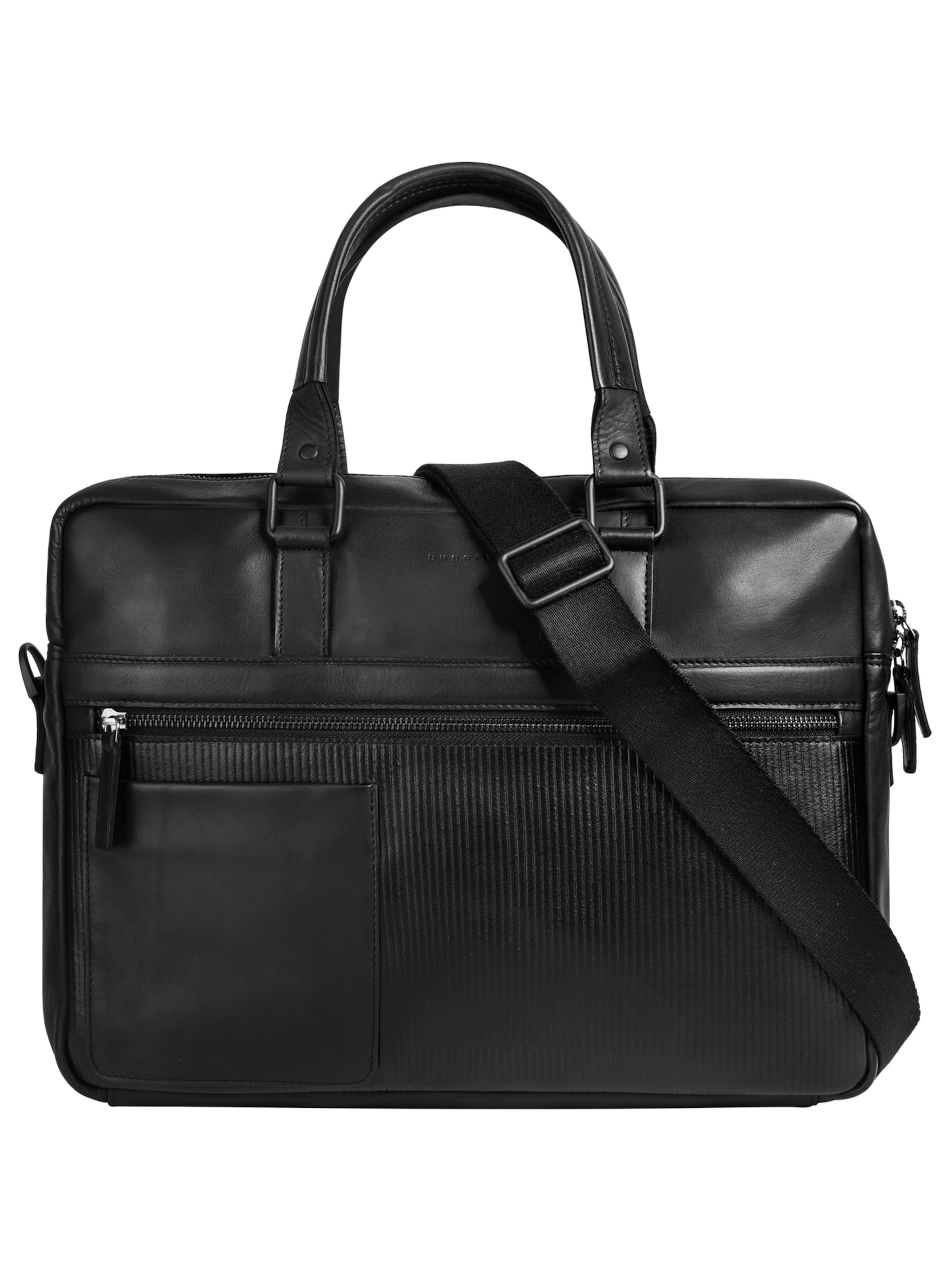 bugatti Briefcase 'JOEL' in Black: front