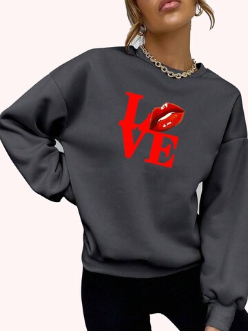 RMK Sweatshirt 'Love'‌‌‌‌‌‌‌‌‌‌ in Grau: Vorderseite