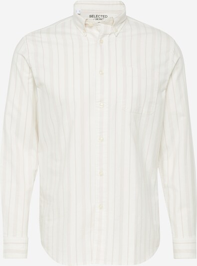 SELECTED HOMME Overhemd 'RICK' in de kleur Lichtgrijs / Wit, Productweergave