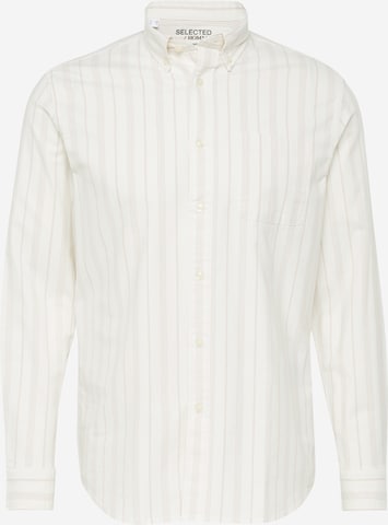 SELECTED HOMME Button Up Shirt 'RICK' in White: front