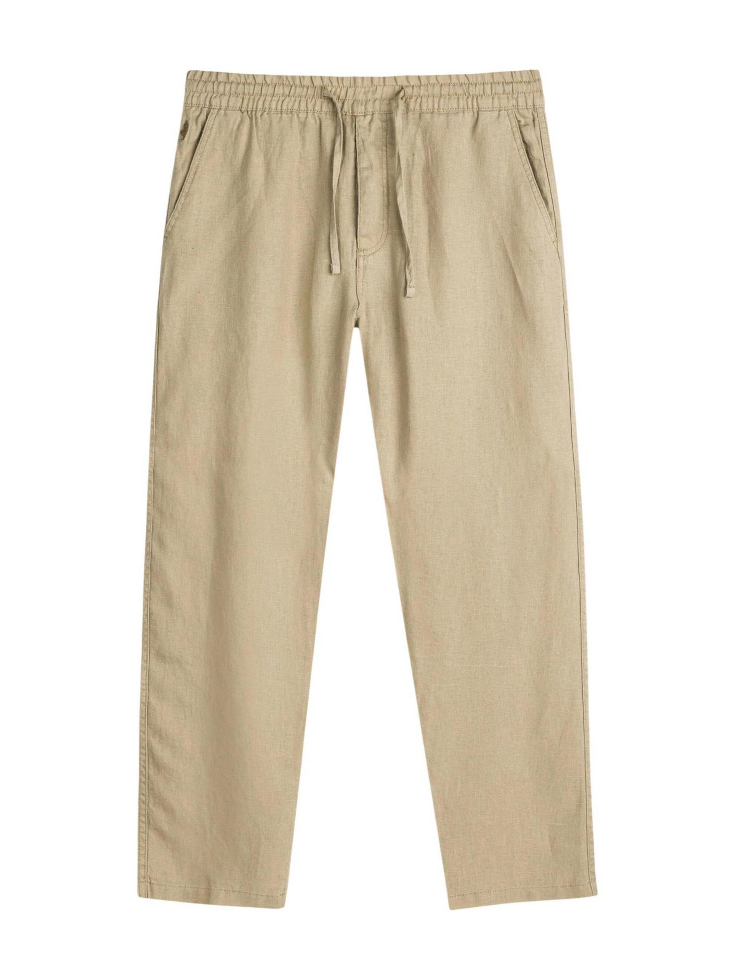 Wide leg Pantaloni 'CHINO LINO LUNGO SW1801ITA' di Lyle & Scott in beige: frontale