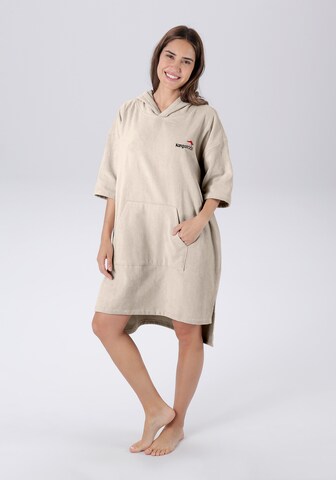 KangaROOS Short Bathrobe in Grey: front