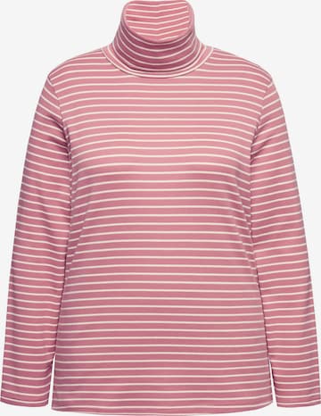 T-shirt Ulla Popken en rose : devant