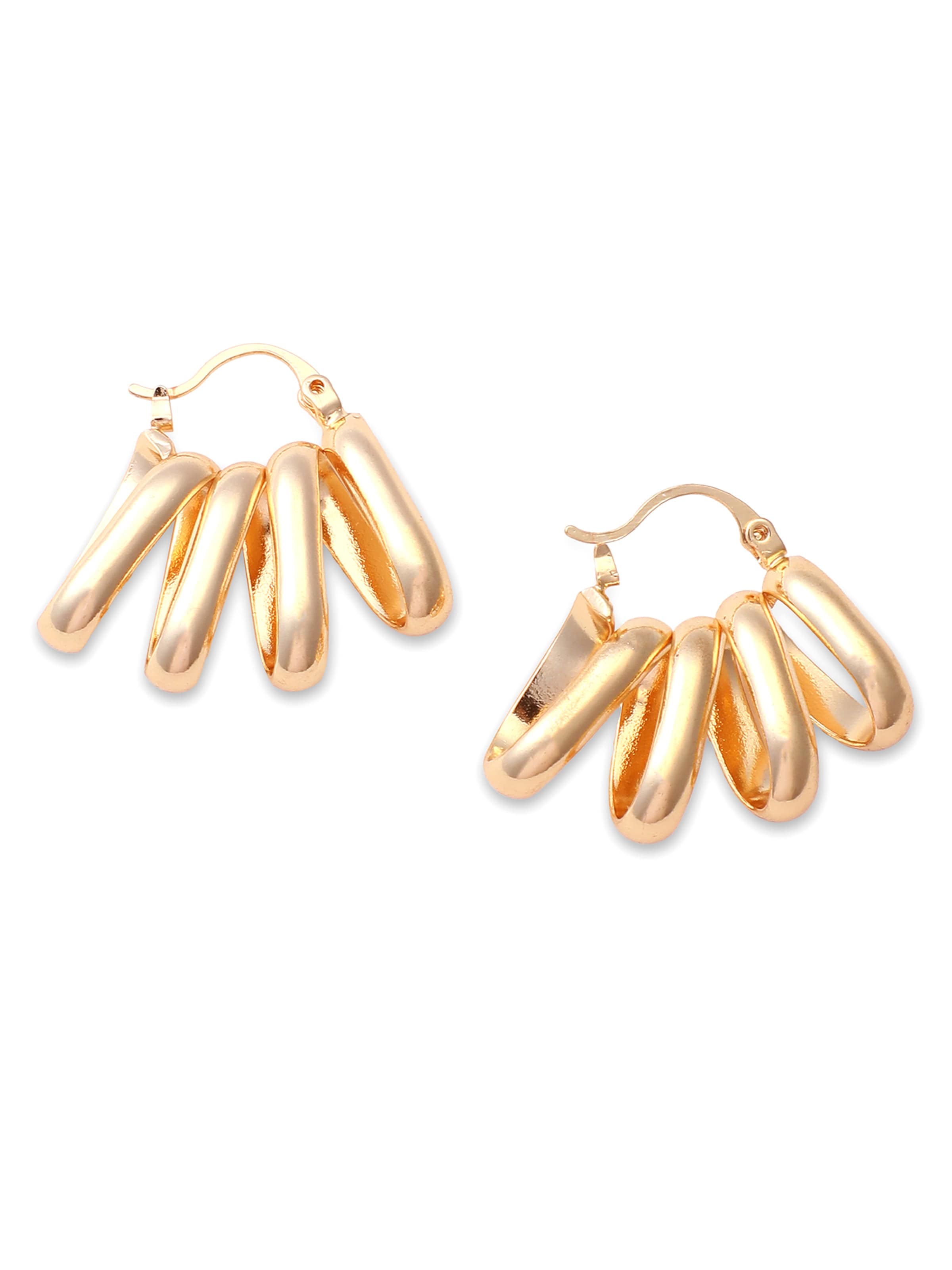 SOHI Øreringe 'Tawnee' i guld: forside