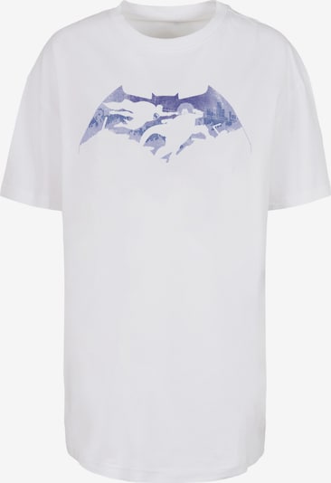 F4NT4STIC T-shirt oversize 'Batman v Superman Battle Silhouette' en lavande / violet foncé / blanc, Vue avec produit