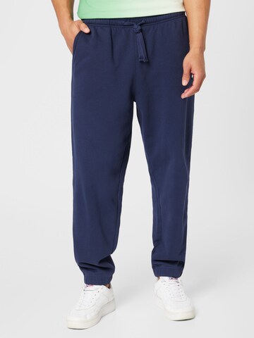 Tommy Jeans Tapered Broek in Blauw: voorkant