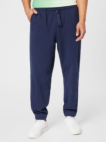 Tommy Jeans Tapered Trousers in Blue: front