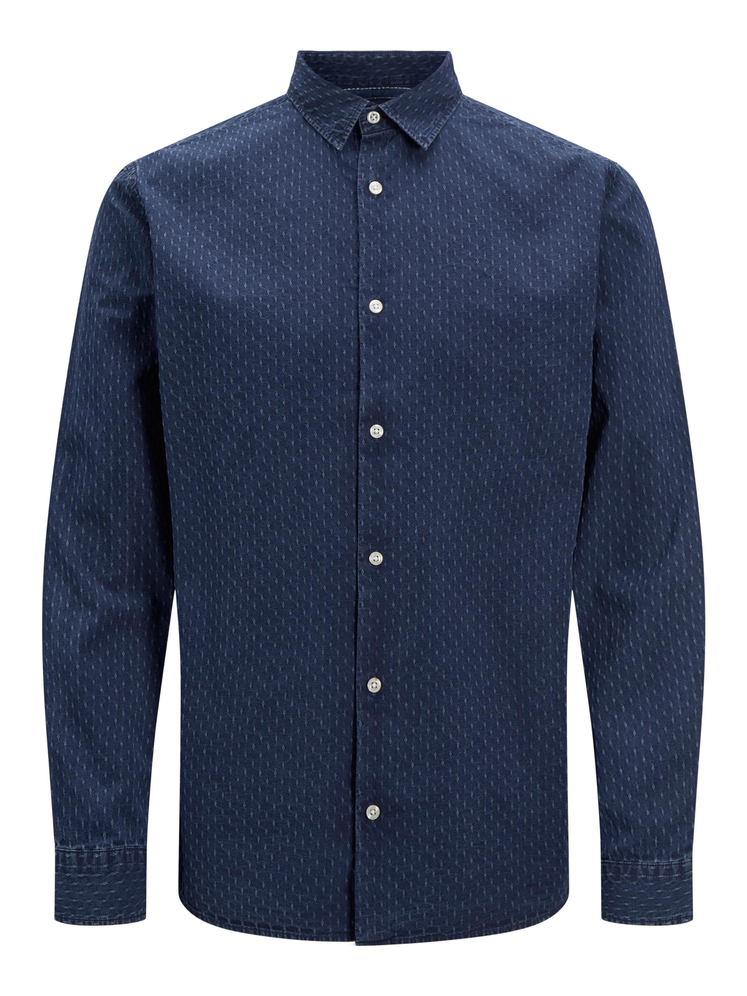 Abbigliamento Uomo JACK & JONES Camicia in Blu Scuro 