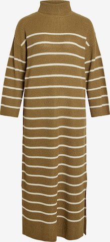 VILA Knit dress in Brown: front