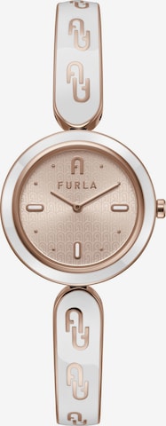 FURLA Analog Watch 'Bangle' in White: front