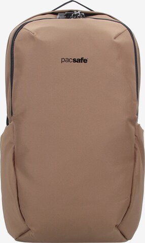 Pacsafe Backpack 'Vibe' in Brown: front