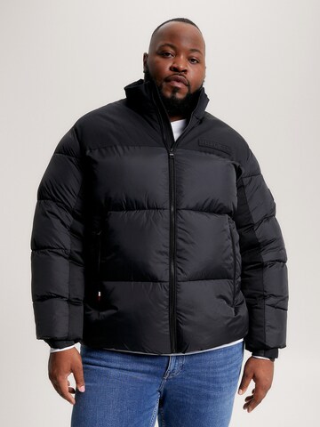 Tommy Hilfiger Big & Tall Winter Jacket 'New York' in Black: front