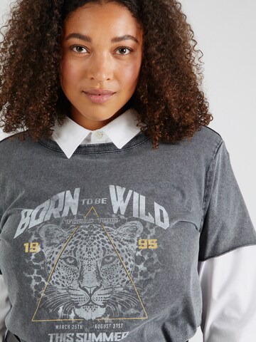 ONLY Carmakoma Shirt 'CARMIKO' in Grey