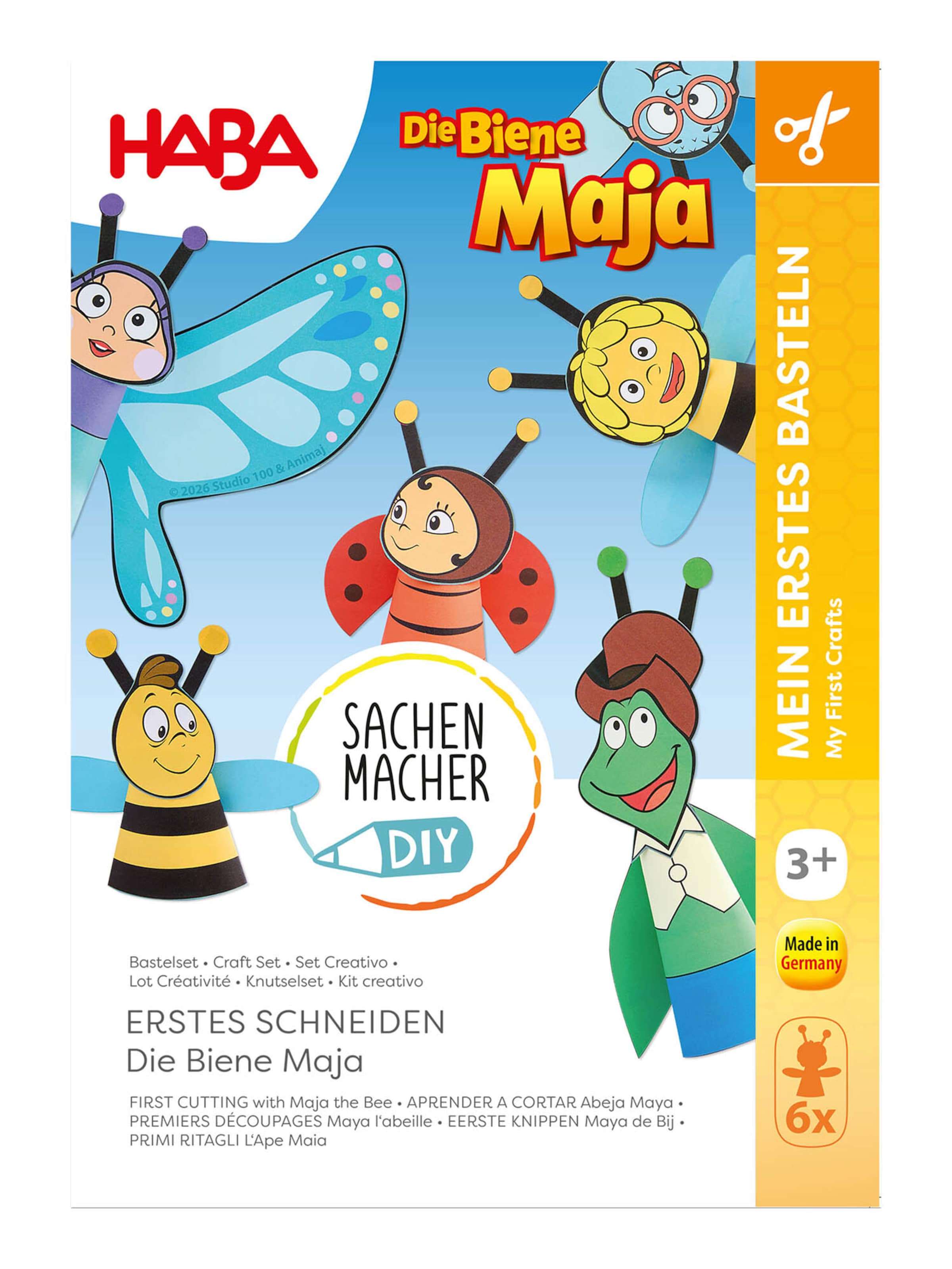 HABA Handwerkartikelen ' Die Biene Maja Falten & Schneiden ' in Gemengde kleuren: voorkant