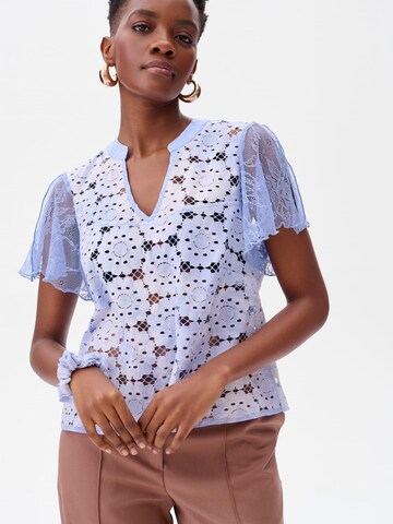 Blue Shadow Blouse in Blue