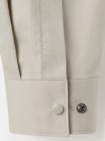 MANGO MAN Regular fit Button Up Shirt 'PLAIN' in Beige