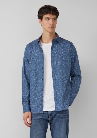 Coupe slim Chemise s.Oliver en bleu : devant