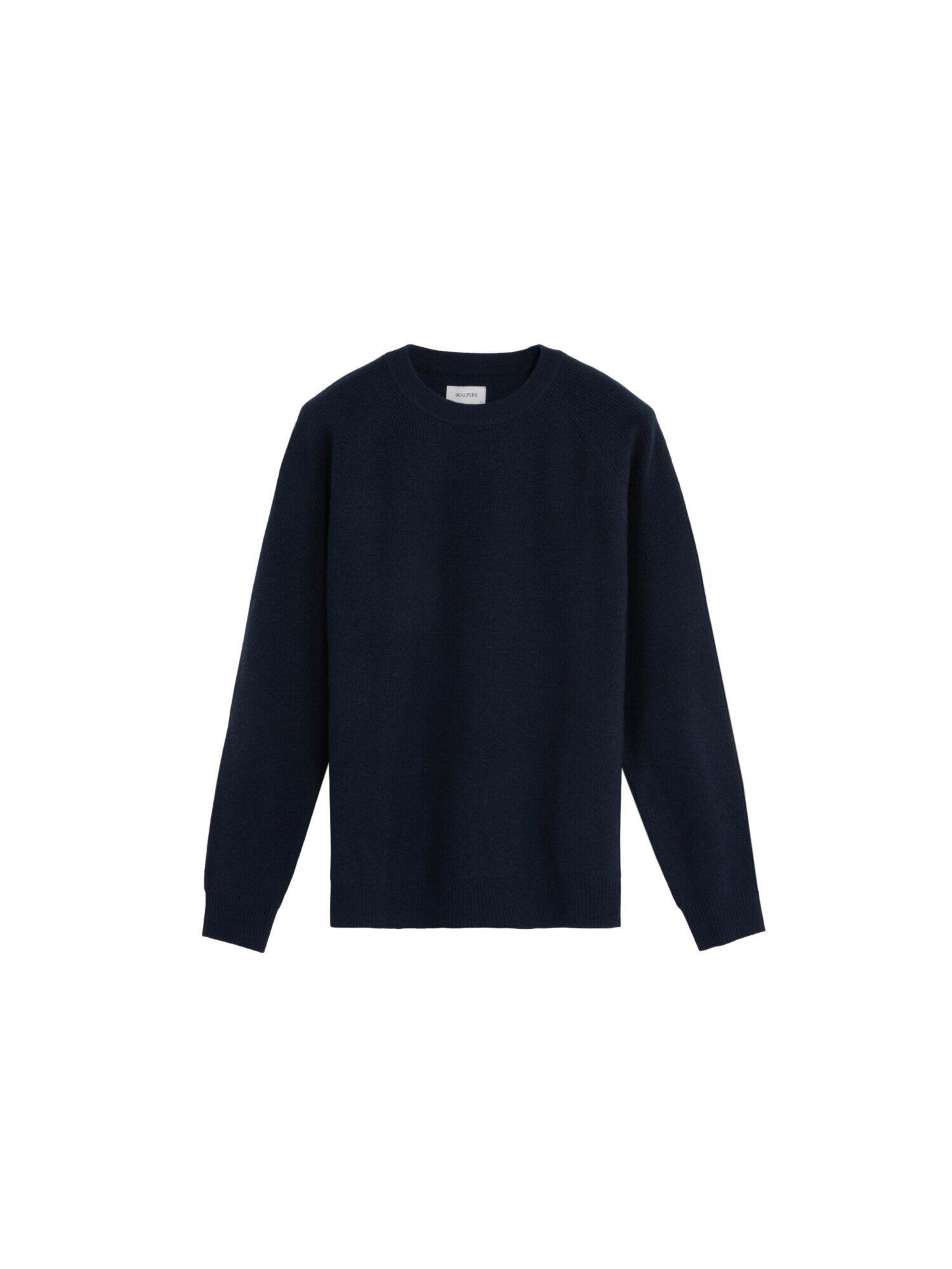 Scalpers Pullover 'Henry' in Blau: Vorderseite