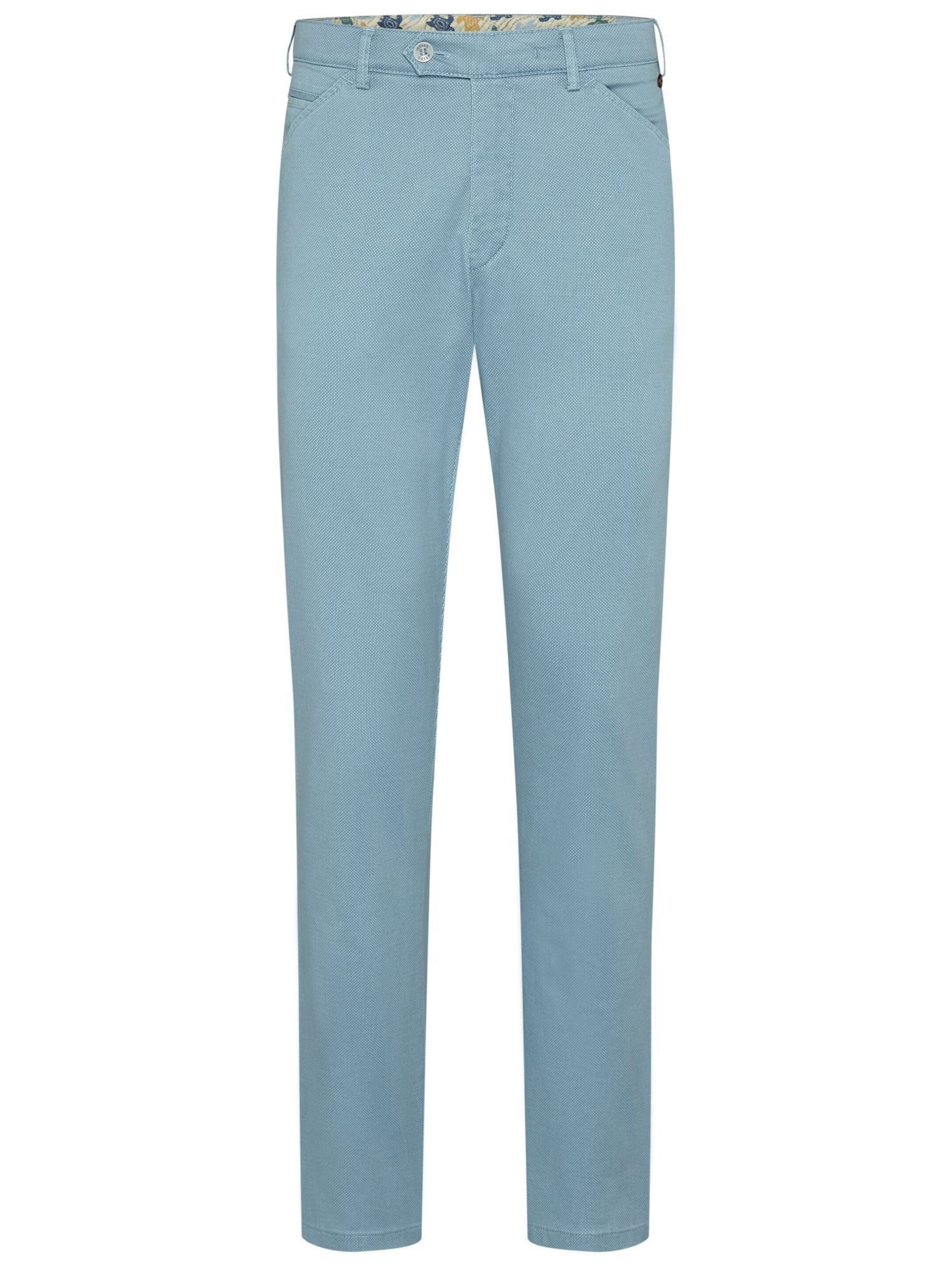 Pantalon chino MEYER en bleu : devant