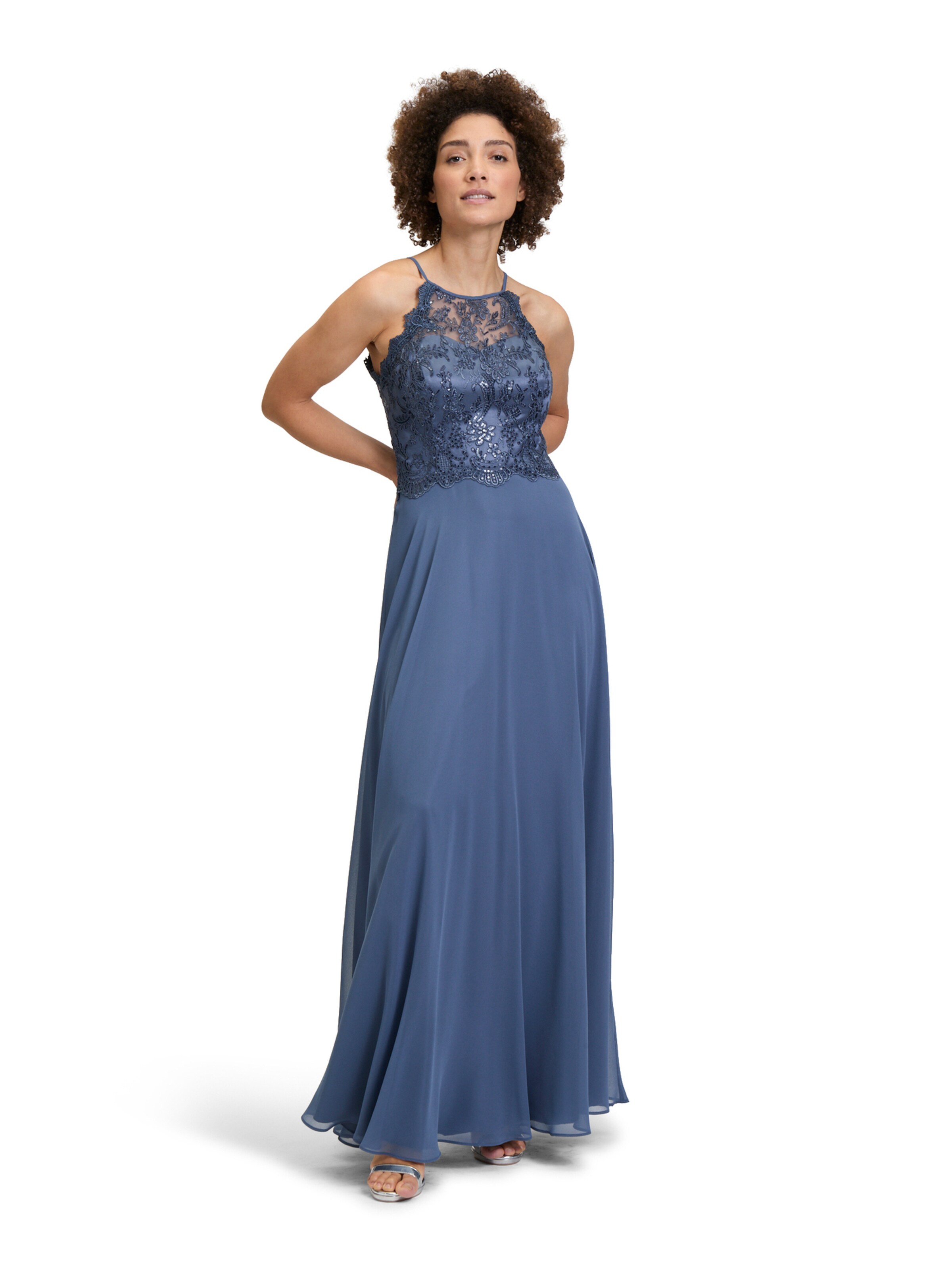 Vera Mont Abendkleid in Blau: Vorderseite