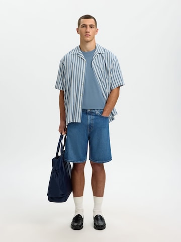 Regular Jean SELECTED en bleu