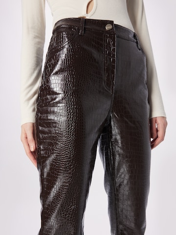River Island Flared Trousers in Brown
