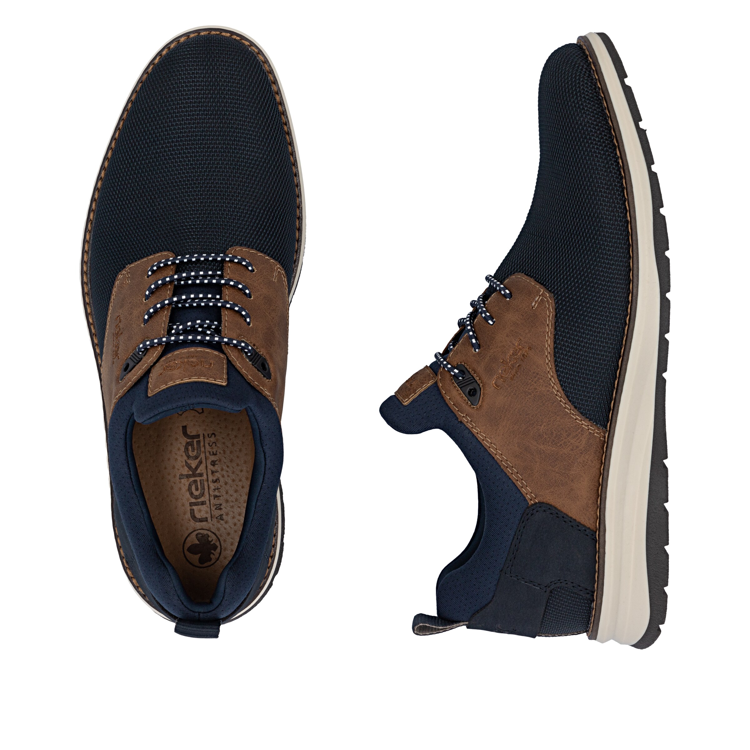 Rieker Schnürschuh in Blau