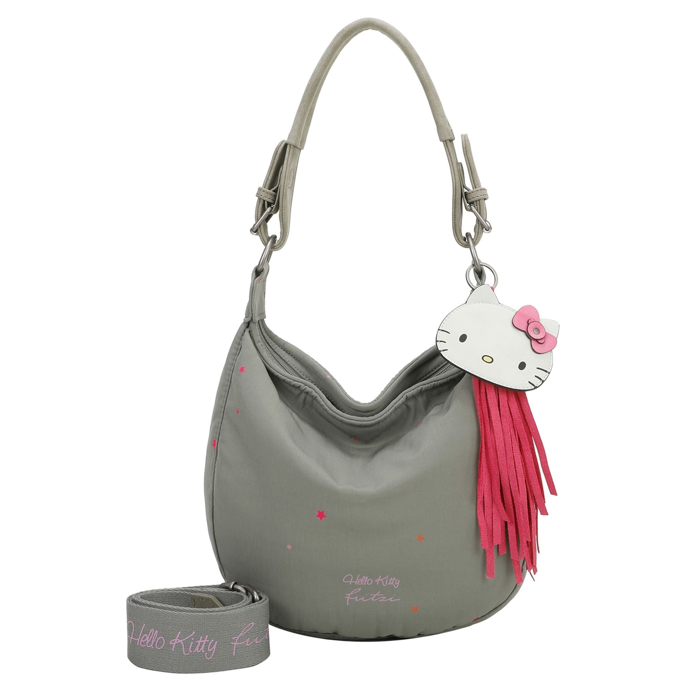 Fritzi aus Preußen Shoulder bag 'Hello Kitty' in Green: front
