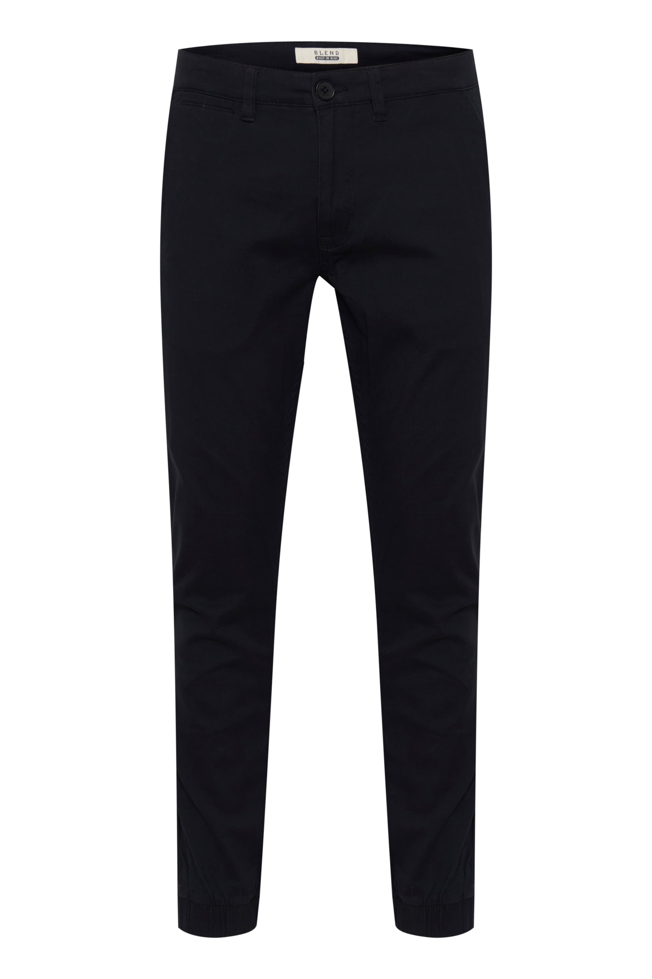 BLEND - Calças chino 'Pelini' em preto: frente