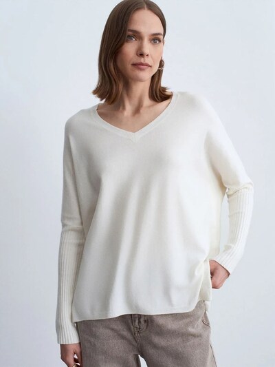 Dilvin Pull-over 'Pullover' en S-L en ivoire, Vue avec produit