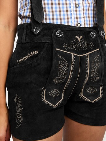 Steigenhöfer Regular Trachtenhose‌‌‌ in Schwarz