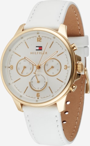 TOMMY HILFIGER Analog klocka i vit: framsida