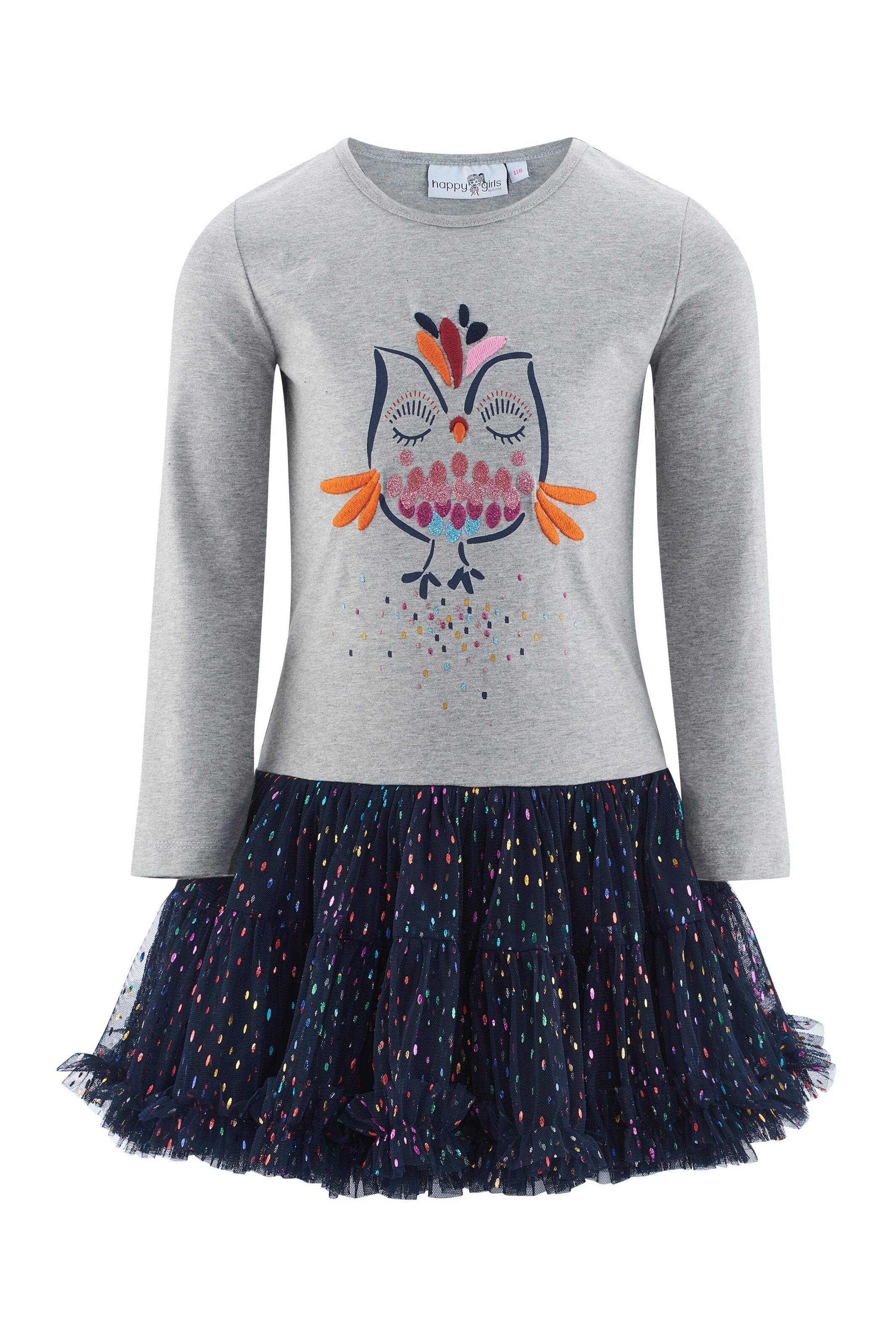 happy girls Φόρεμα σε γκρι: μπροστά