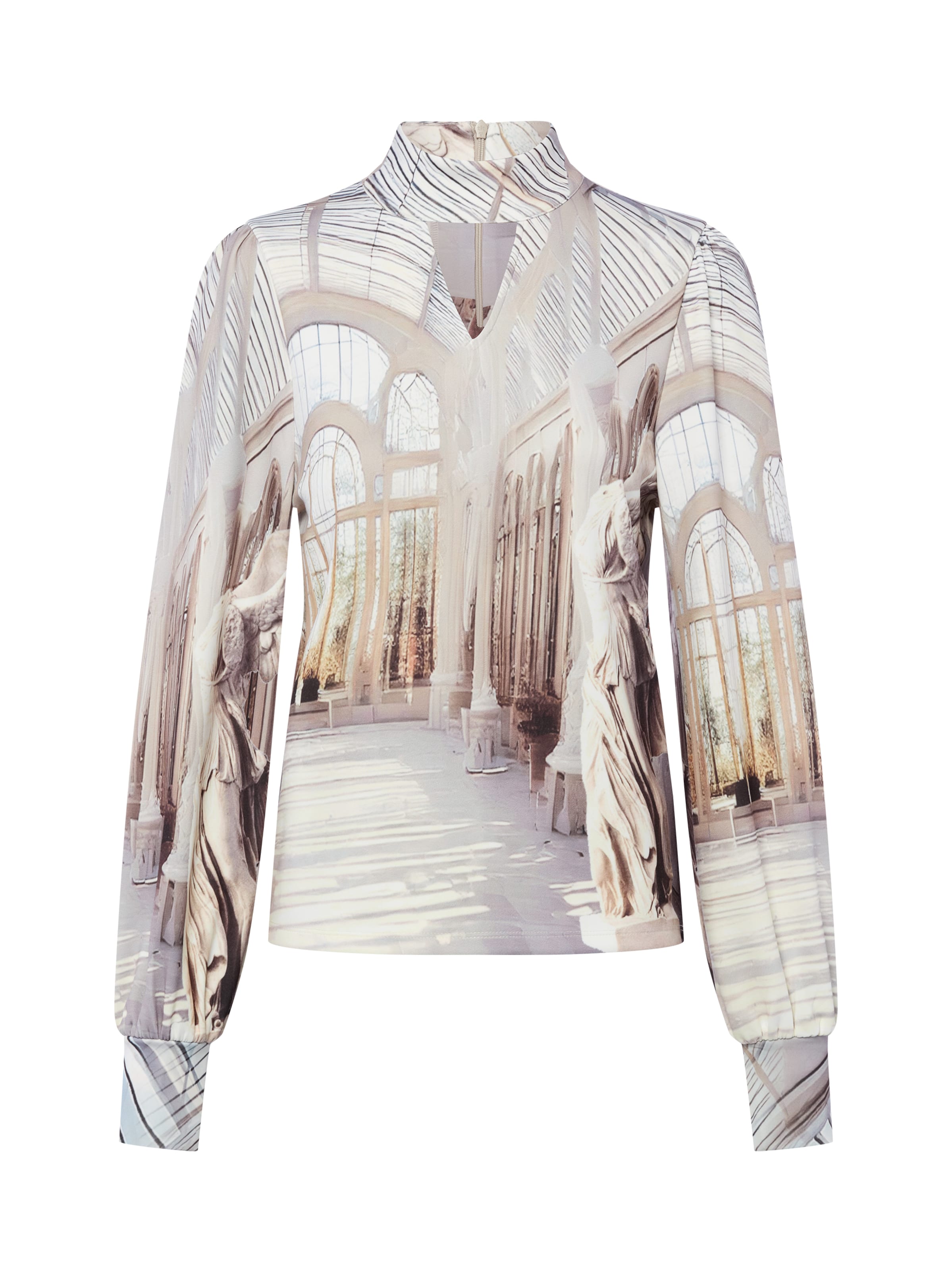 Chemisier monari en beige : devant