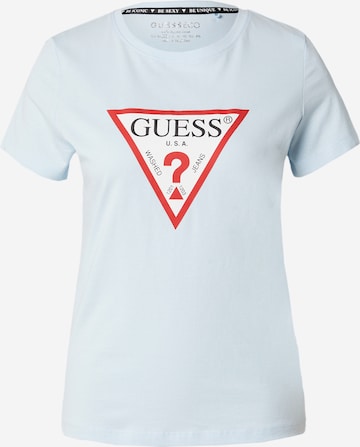 T-shirt GUESS en bleu : devant