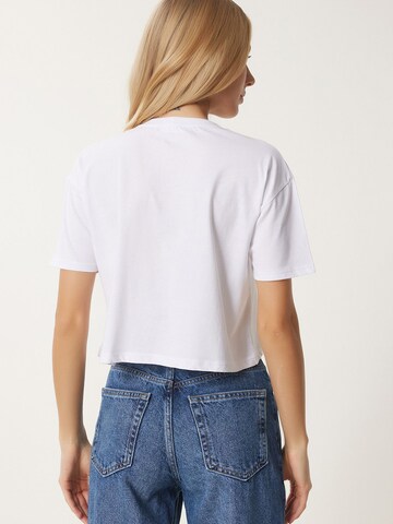 T-shirt Happiness İstanbul en blanc