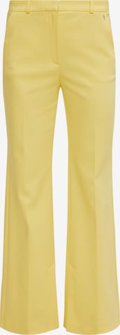 Pantalon à plis COMMA en jaune : devant