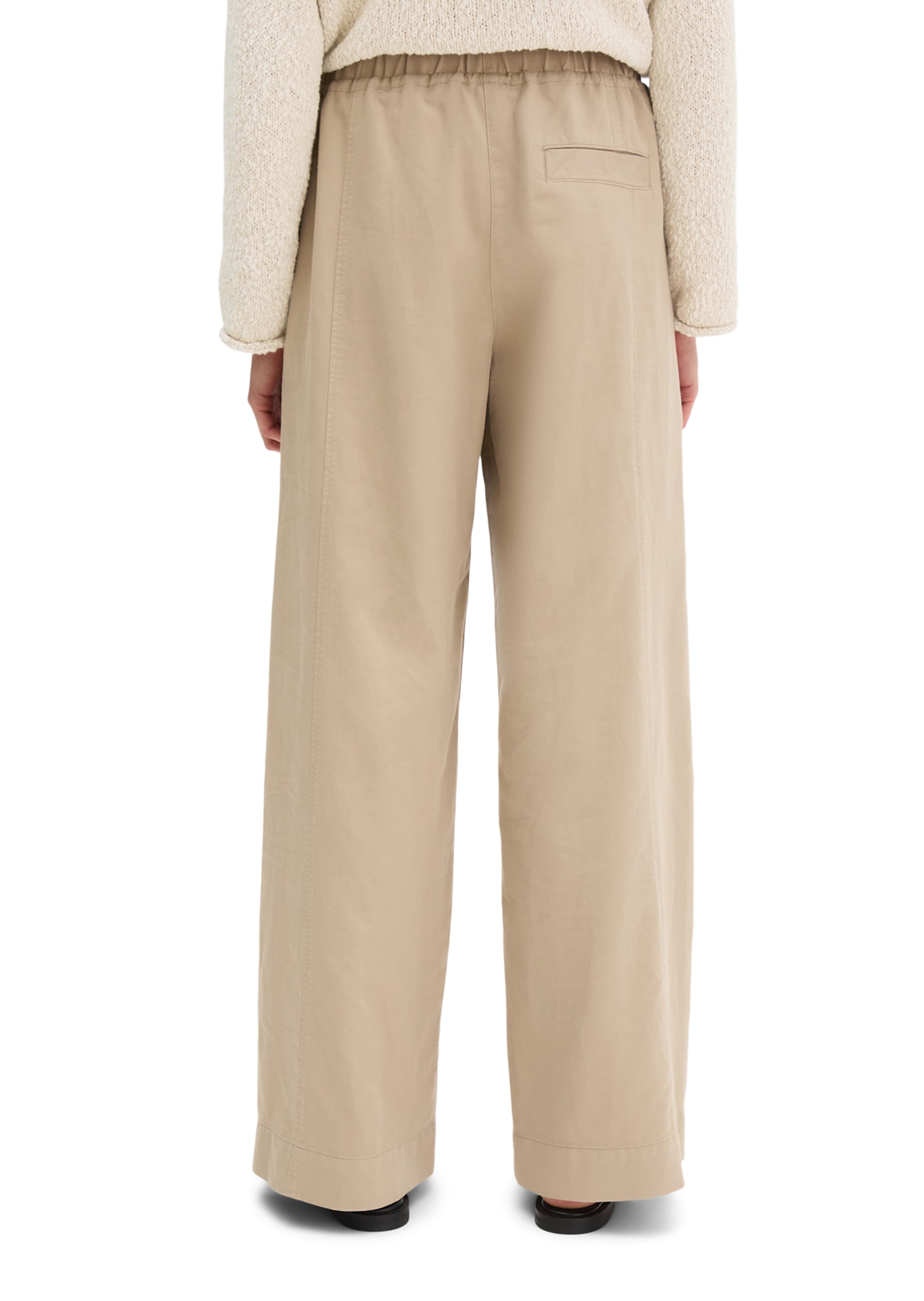 Marc O'Polo Wide leg Trousers in Brown