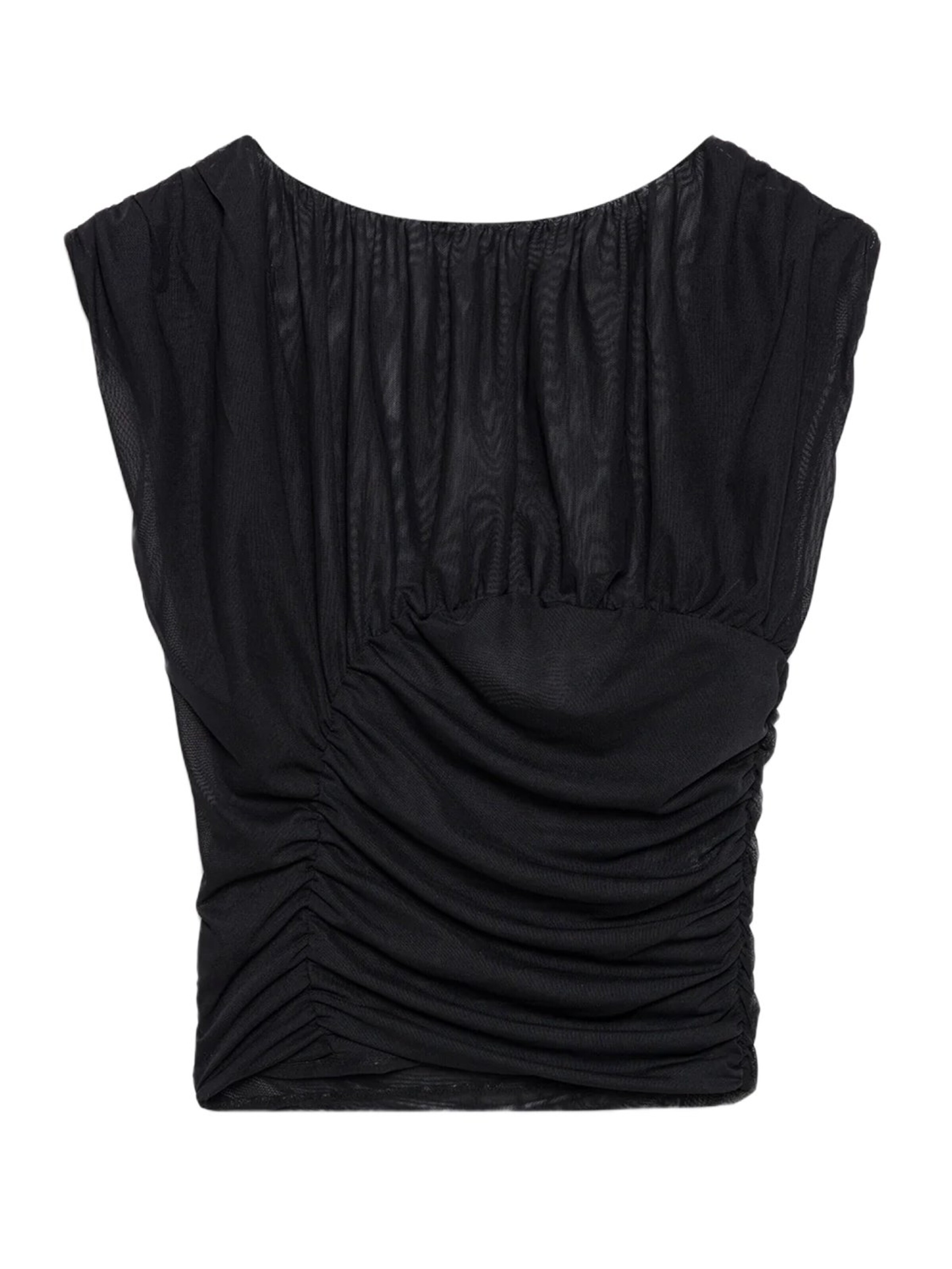 No Matter What Bluse in Schwarz: Vorderseite
