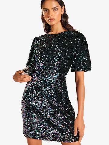 Robe love & roses en bleu : devant