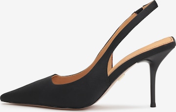 Kazar Γόβες slingback σε μαύρο: μπροστά