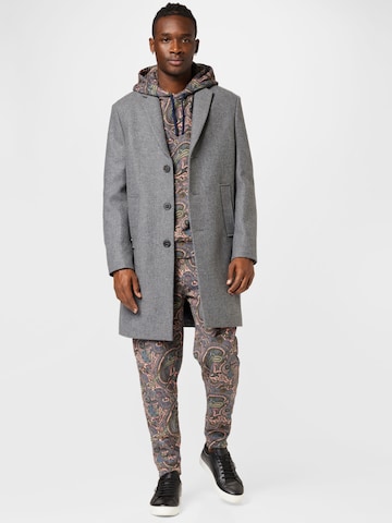 Tommy Hilfiger Tailored Between-Seasons Coat in Grey